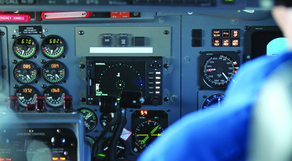 ACAS-X alerts pilots to nearby traffic and issues actions to avoid collisions with other aircraft.