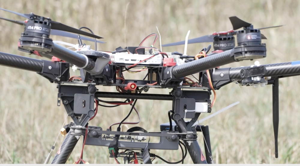 A photo of a small uncrewed aerial system.